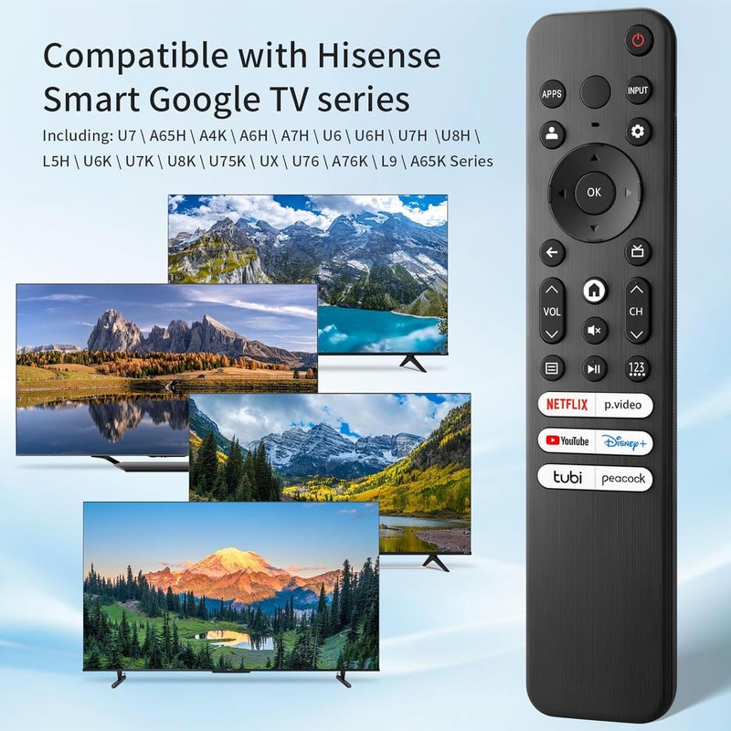 ENJOYLink for Hisense-TV-Remote-Control-Replacement,Universal for Hisense UHD 4K ULED Google Smart TVs - Image 2